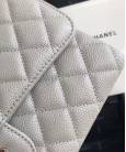 Сумка Classic Flap Bag Caviar Medium Grey